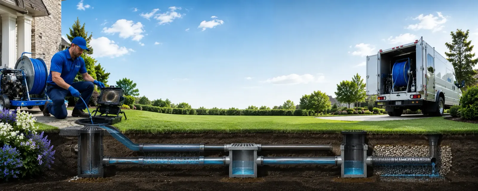 Outdoor drain cleaning information for Sunflower, AL